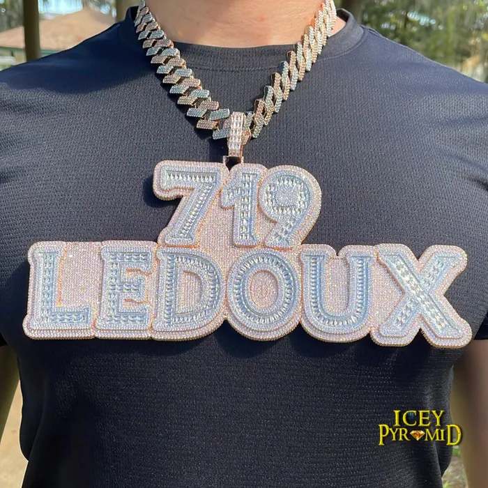 Any Necklaces Any Number Any Letter Iced Out Personalized Custom Name Necklace Pendant