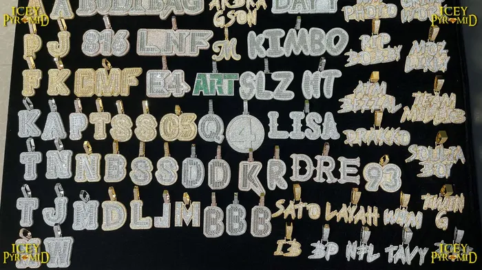 Any Necklaces Any Number Any Letter Iced Out Personalized Custom Name Necklace Pendant