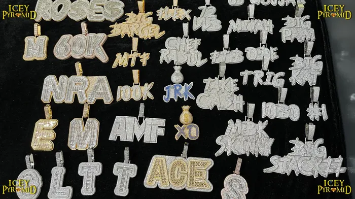Any Necklaces Any Number Any Letter Iced Out Personalized Custom Name Necklace Pendant