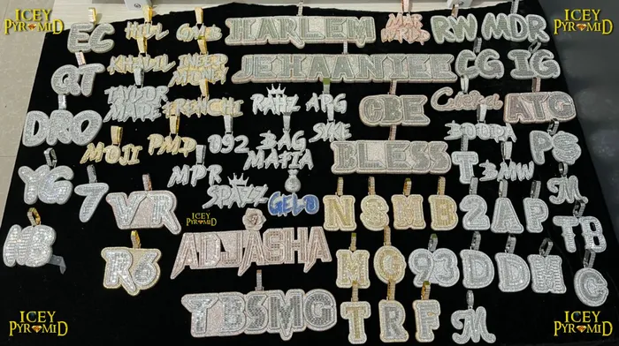 Any Necklaces Any Number Any Letter Iced Out Personalized Custom Name Necklace Pendant