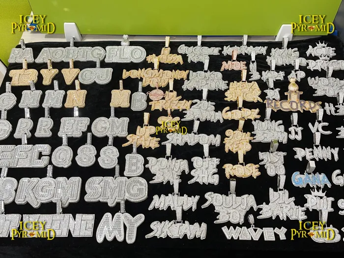 Any Necklaces Any Number Any Letter Iced Out Personalized Custom Name Necklace Pendant