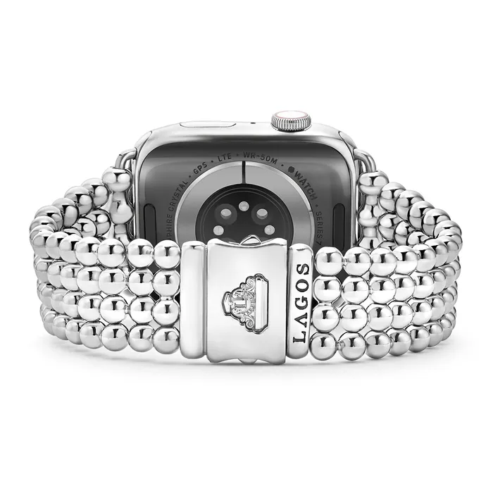Smart Caviar Stainless Steel Infinite Caviar Beaded Watch Bracelet 42mm49mm LAGOS Bracelets