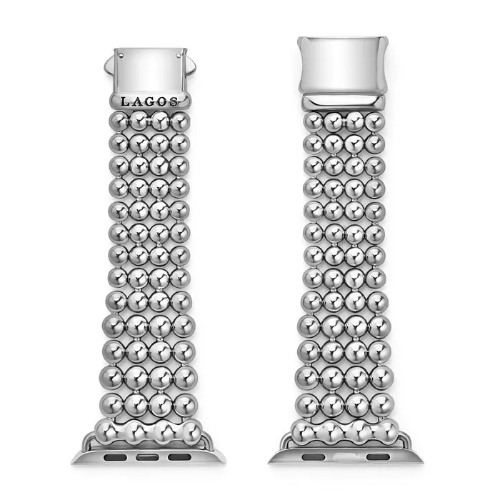 Smart Caviar Stainless Steel Infinite Caviar Beaded Watch Bracelet 42mm49mm LAGOS Bracelets