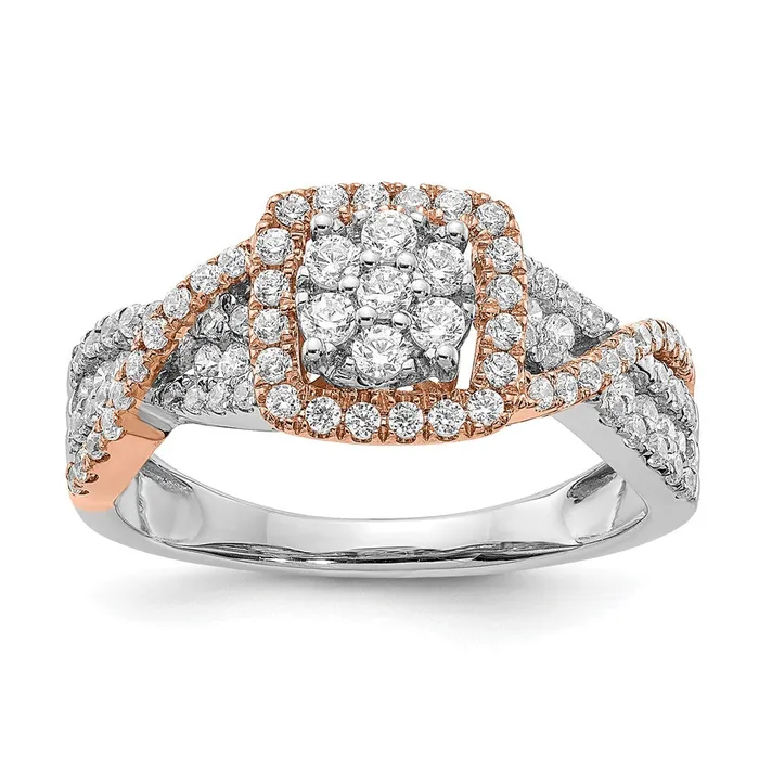 155ct CZ Solid Real 14k White Rose Gold Fashion Wedding Band Ring Goldia Rings 155ct CZ Solid Real 14k White Rose Gold Fashion Wedding Band Ring Goldia Rings
