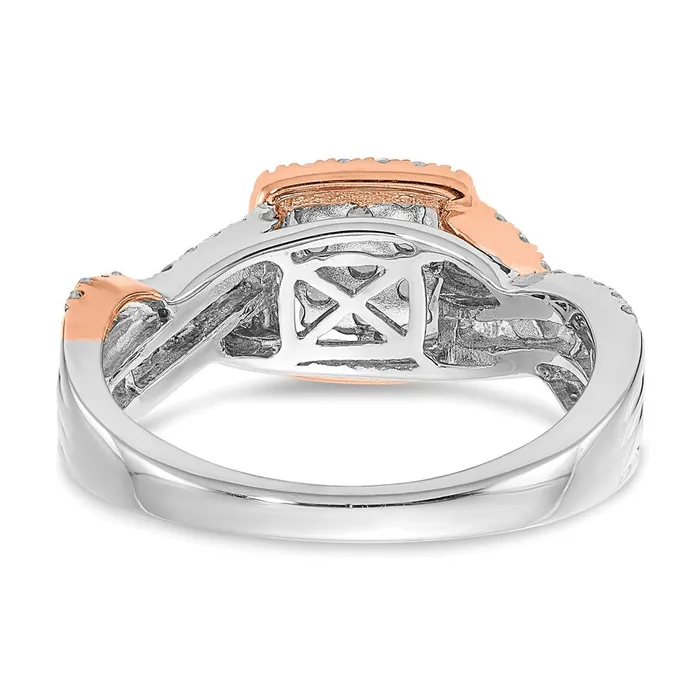 155ct CZ Solid Real 14k White Rose Gold Fashion Wedding Band Ring Goldia Rings