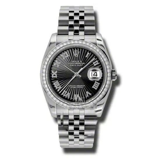 Bracelets Original Rolex Oyster Perpetual Datejust 36 Black Dial Stainless Steel Jubilee Bracelet Automatic Ladies Watch 116244BKSBRJ JMS always Bracelets Original Rolex Oyster Perpetual Datejust 36 Black Dial Stainless Steel Jubilee Bracelet Automatic Ladies Watch 116244BKSBRJ JMS always