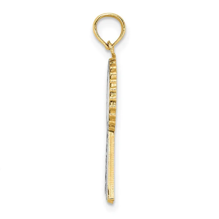 Charm Necklaces Goldia 14k Yellow Gold Enamel 1st PLACE Ribbon Charm