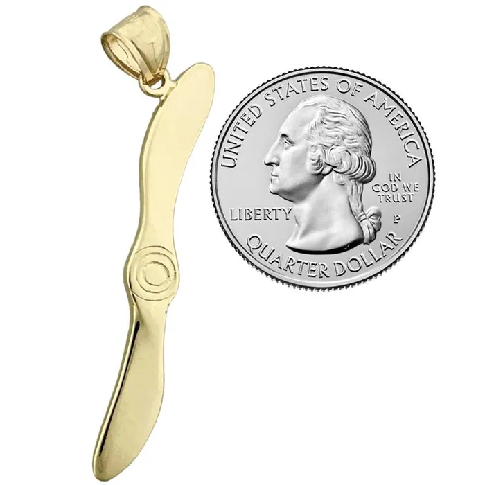 Goldia 14K Gold Jet Propeller Pendant PreStyled Sets