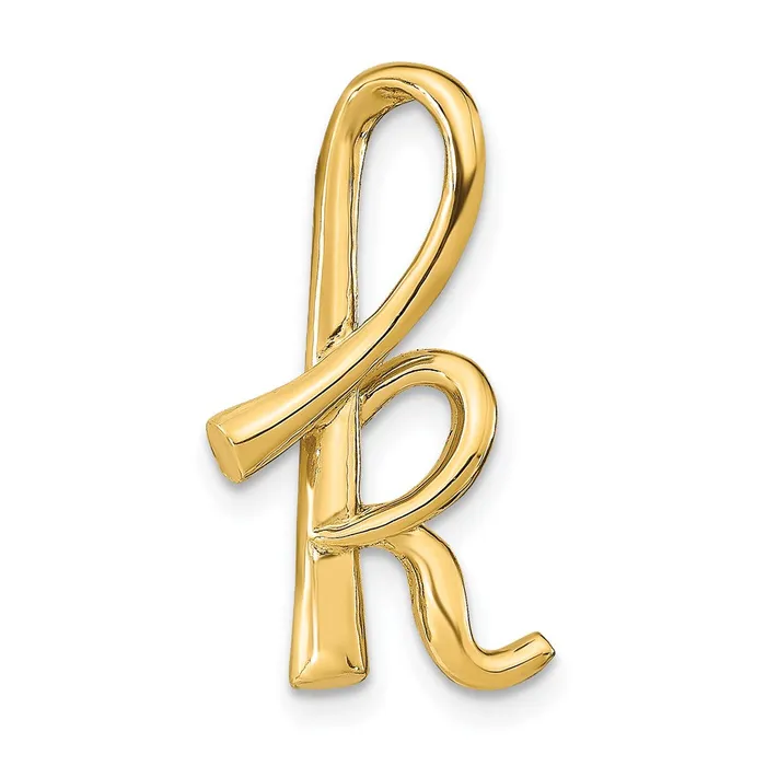 Goldia Necklaces 14k Yellow Gold Polished Letter K Initial Slide