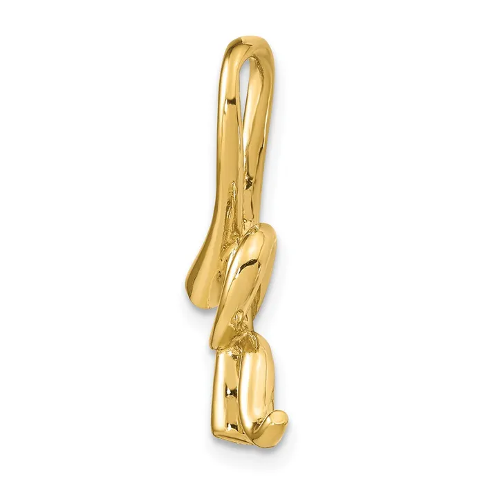 Goldia Necklaces 14k Yellow Gold Polished Letter K Initial Slide