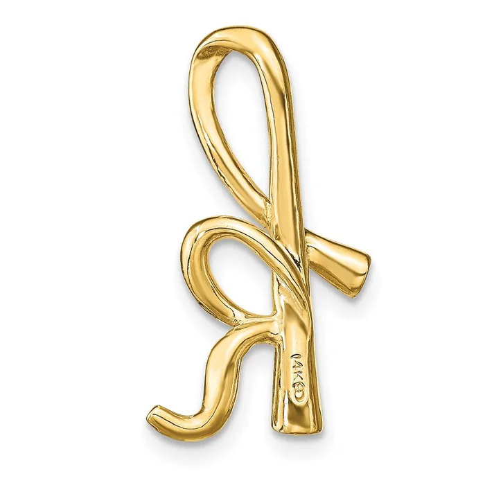 Goldia Necklaces 14k Yellow Gold Polished Letter K Initial Slide