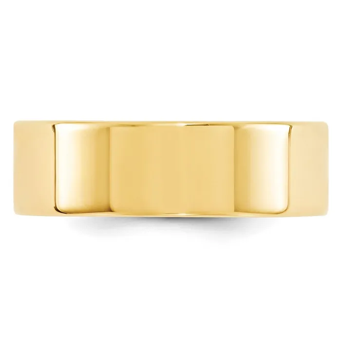 Goldia Rings Solid 18K Yellow Gold 7mm Standard Flat Comfort Fit MensWomens Wedding Band Ring Size 12 Goldia Rings Solid 18K Yellow Gold 7mm Standard Flat Comfort Fit MensWomens Wedding Band Ring Size 12