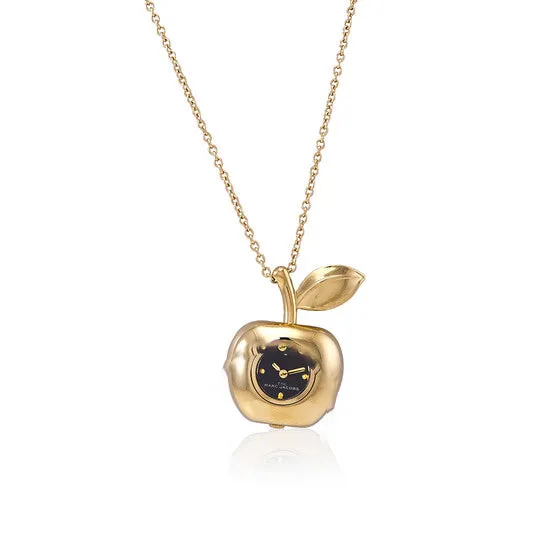 JMS always Necklaces Original Marc Jacobs Quartz Black Dial The Bauble Apple Pendant Ladies Necklace Watch MJ0120179308 JMS always Necklaces Original Marc Jacobs Quartz Black Dial The Bauble Apple Pendant Ladies Necklace Watch MJ0120179308