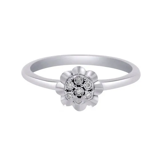 JMS always Original Bliss 18K White Gold Diamond Cluster Ring sz 625 20089426 Rings JMS always Original Bliss 18K White Gold Diamond Cluster Ring sz 625 20089426 Rings
