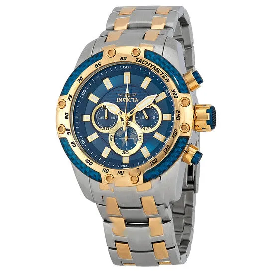 JMS always Rings Original Invicta Speedway Chronograph Blue Dial Twotone Mens Watch 25947 JMS always Rings Original Invicta Speedway Chronograph Blue Dial Twotone Mens Watch 25947