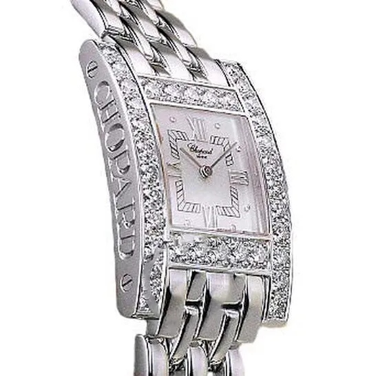 JMS always Watches Original Chopard H Diamond 18kt White Gold Ladies Watch 106805 JMS always Watches Original Chopard H Diamond 18kt White Gold Ladies Watch 106805