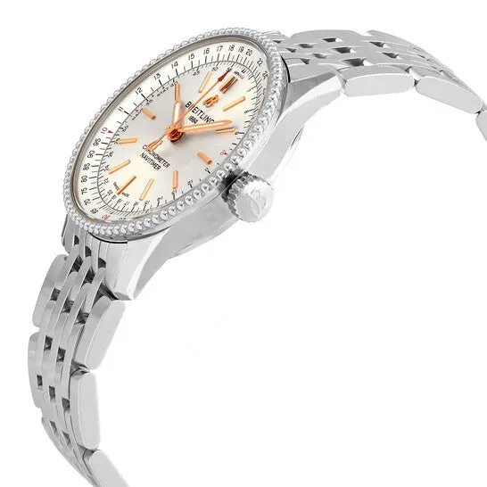 Original Breitling Navitimer 35 Automatic Silver Dial Watch A17395F41G1A1 JMS always Watches Original Breitling Navitimer 35 Automatic Silver Dial Watch A17395F41G1A1 JMS always Watches