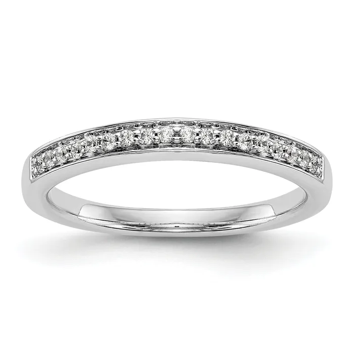 Rings 011ct CZ Solid Real 14k White Gold Wedding Wedding Band Ring Goldia Rings 011ct CZ Solid Real 14k White Gold Wedding Wedding Band Ring Goldia