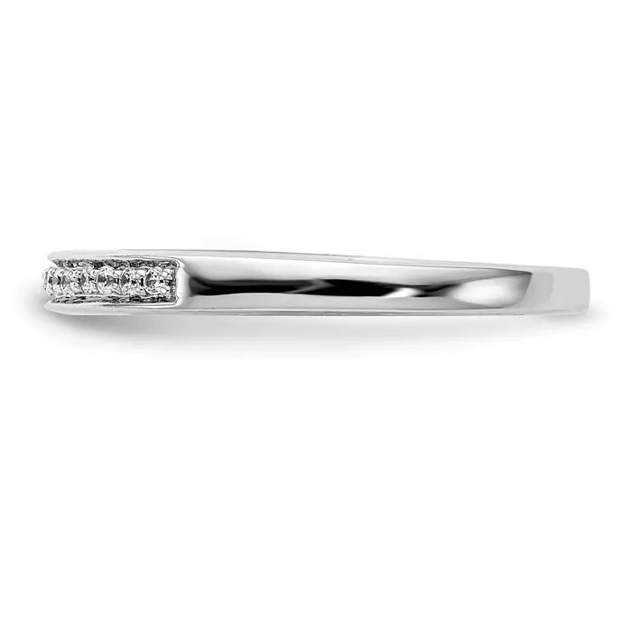 Rings 011ct CZ Solid Real 14k White Gold Wedding Wedding Band Ring Goldia