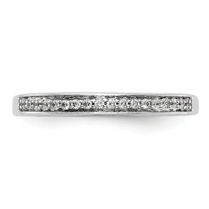 Rings 011ct CZ Solid Real 14k White Gold Wedding Wedding Band Ring Goldia