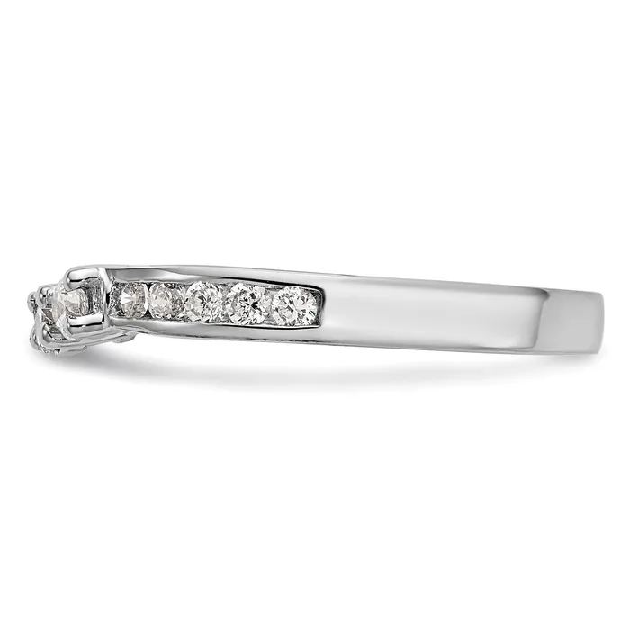 Rings Goldia 057ct CZ Solid Real 14k White Gold Wedding Wedding Band Ring