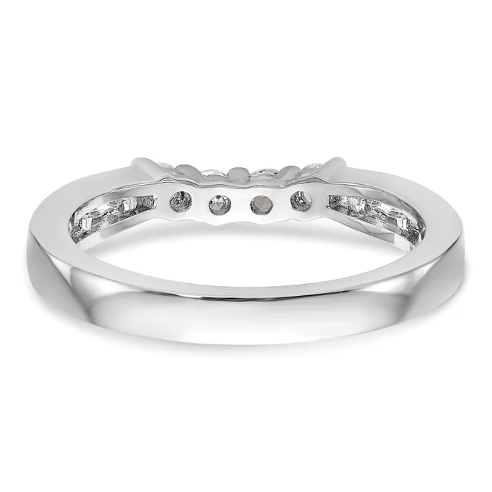Rings Goldia 057ct CZ Solid Real 14k White Gold Wedding Wedding Band Ring