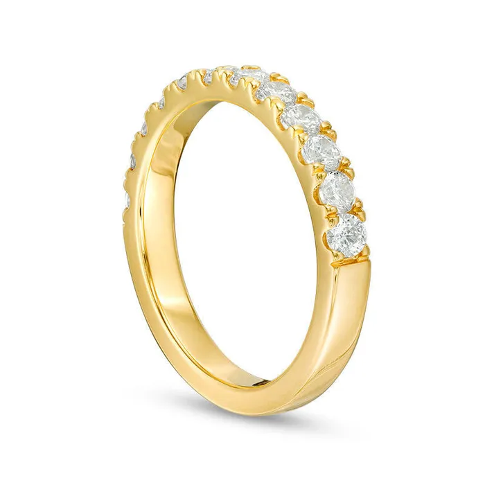 Rings Goldia 088 CT TW Natural Diamond Wedding Band in Solid 10K Yellow Gold Rings Goldia 088 CT TW Natural Diamond Wedding Band in Solid 10K Yellow Gold