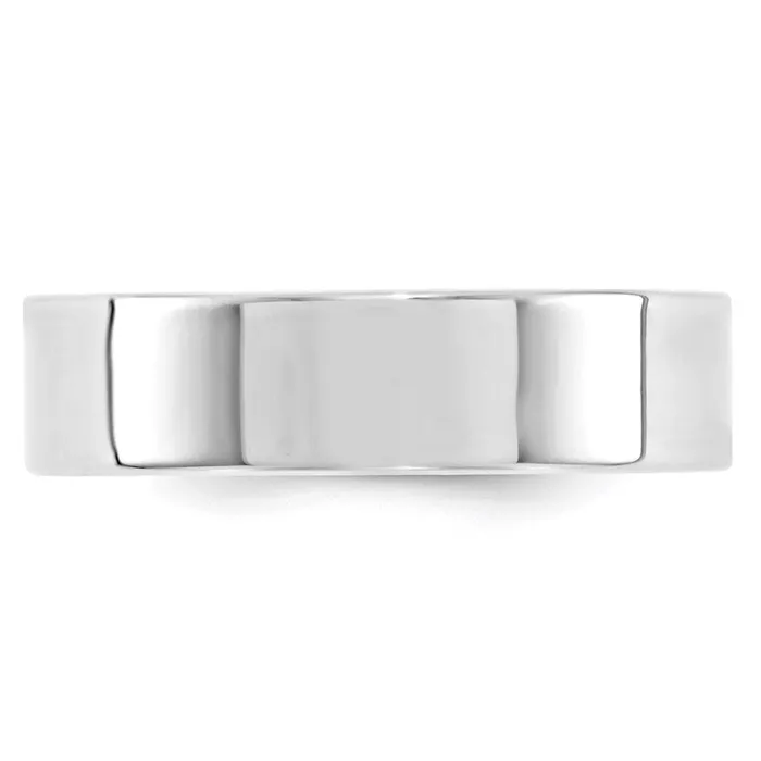 Rings Goldia Solid 14K White Gold 6mm Standard Flat Comfort Fit MensWomens Wedding Band Ring Size 12 Rings Goldia Solid 14K White Gold 6mm Standard Flat Comfort Fit MensWomens Wedding Band Ring Size 12