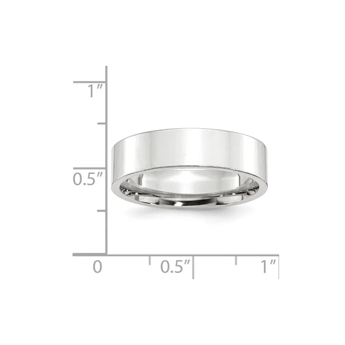 Rings Goldia Solid 14K White Gold 6mm Standard Flat Comfort Fit MensWomens Wedding Band Ring Size 12 Rings Goldia Solid 14K White Gold 6mm Standard Flat Comfort Fit MensWomens Wedding Band Ring Size 12