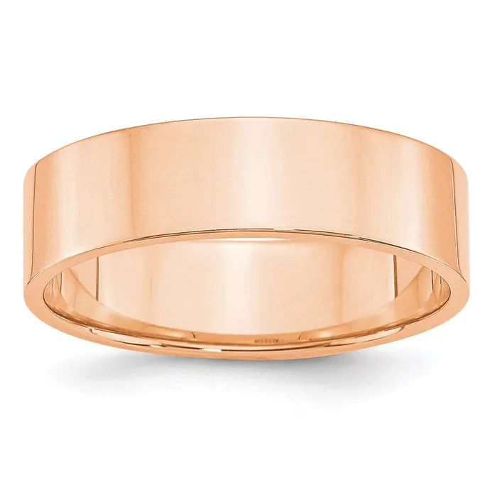 Rings Solid 14K Yellow Gold Rose Gold 6mm Light Weight Flat MensWomens Wedding Band Ring Size 75 Goldia Rings Solid 14K Yellow Gold Rose Gold 6mm Light Weight Flat MensWomens Wedding Band Ring Size 75 Goldia