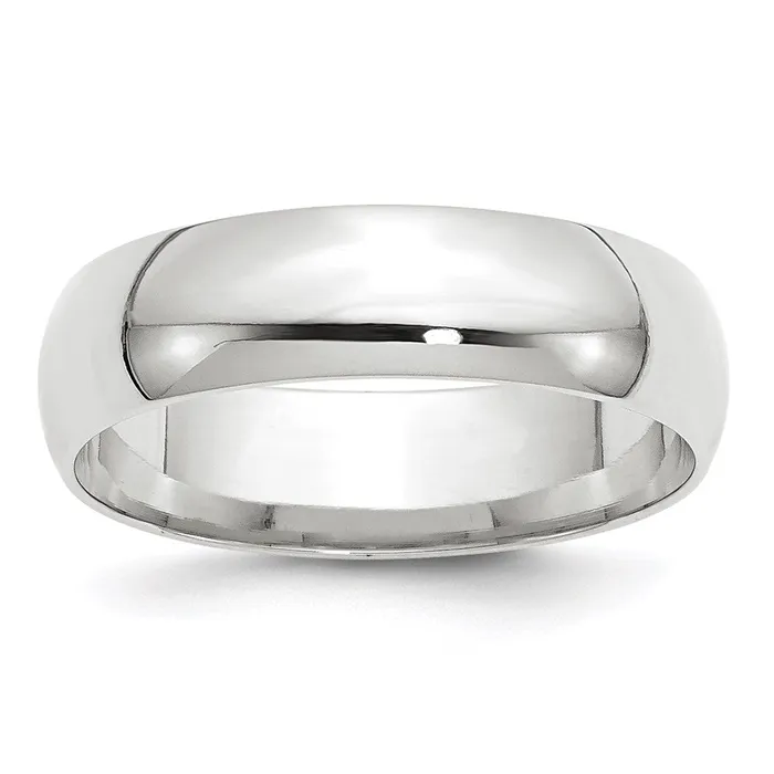 Rings Solid 18K White Gold 6mm Light Weight Comfort Fit MensWomens Wedding Band Ring Size 95 Goldia Rings Solid 18K White Gold 6mm Light Weight Comfort Fit MensWomens Wedding Band Ring Size 95 Goldia
