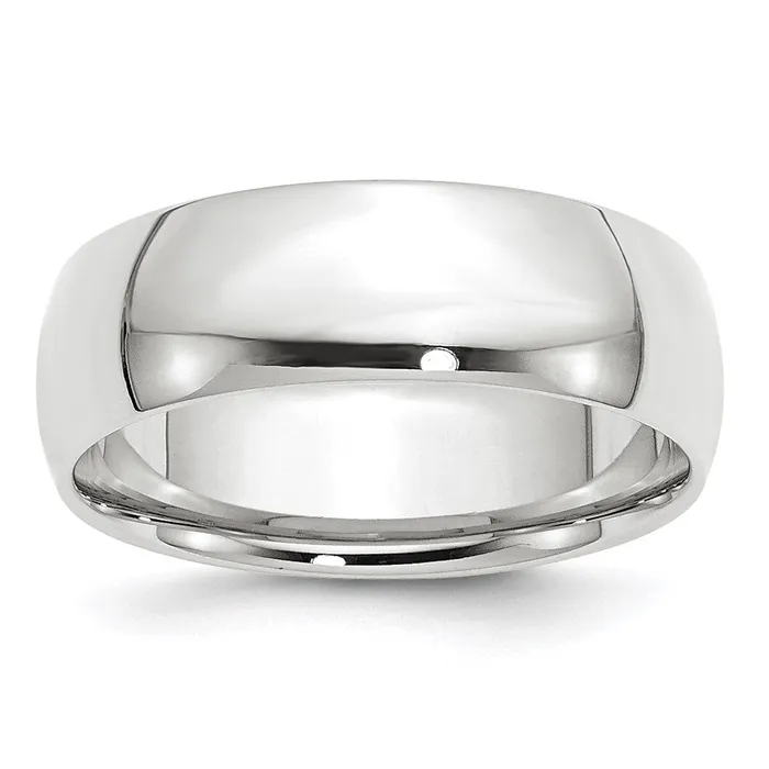 Rings Solid 18K White Gold 7mm Light Weight Comfort Fit MensWomens Wedding Band Ring Size 115 Goldia Rings Solid 18K White Gold 7mm Light Weight Comfort Fit MensWomens Wedding Band Ring Size 115 Goldia