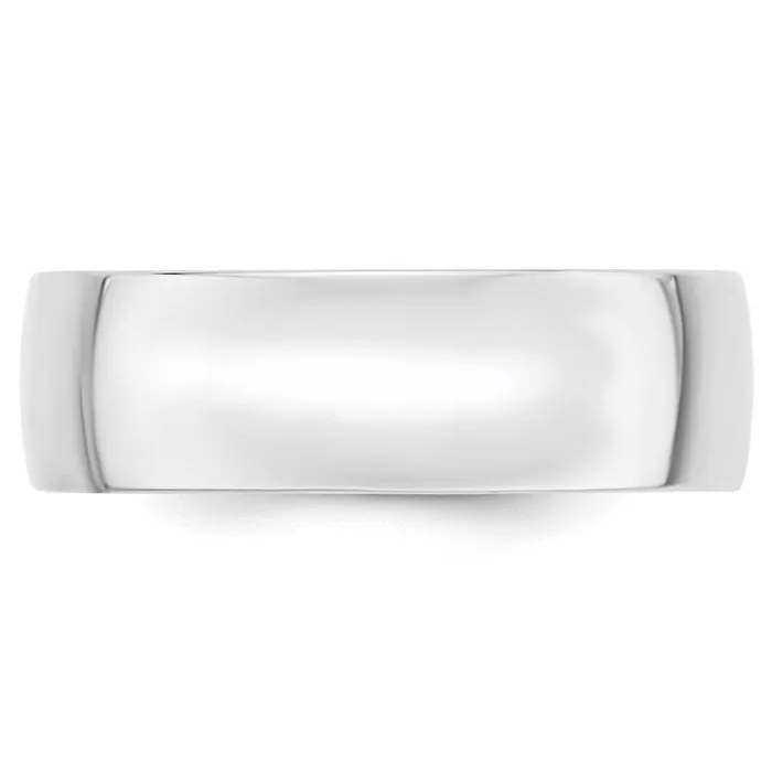 Rings Solid 18K White Gold 7mm Light Weight Comfort Fit MensWomens Wedding Band Ring Size 115 Goldia Rings Solid 18K White Gold 7mm Light Weight Comfort Fit MensWomens Wedding Band Ring Size 115 Goldia