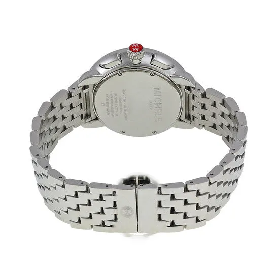 Watches JMS always Original Michele Serein Diamond Silver Dial Chronograph Ladies Watch Watches JMS always Original Michele Serein Diamond Silver Dial Chronograph Ladies Watch