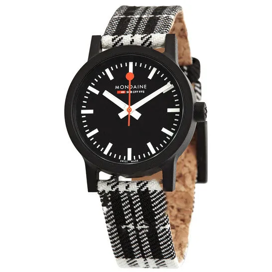 Watches JMS always Original Mondaine Essence Quartz Black Dial Ladies Watch MS132120LB Watches JMS always Original Mondaine Essence Quartz Black Dial Ladies Watch MS132120LB