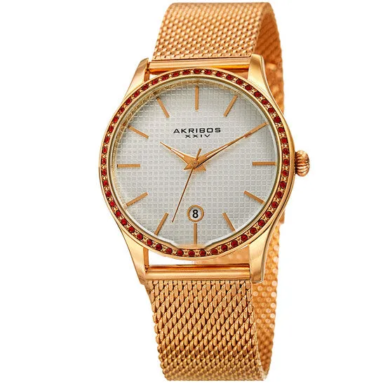 Watches Original Akribos XXIV White SquareTextured Dial Ladies Watch AK967YG JMS always Watches Original Akribos XXIV White SquareTextured Dial Ladies Watch AK967YG JMS always