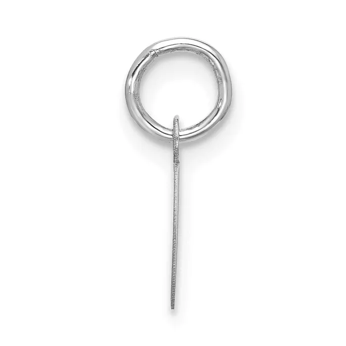 10k White Gold Small Script Initial C Charm TreasureFineJewelers Charm Necklaces