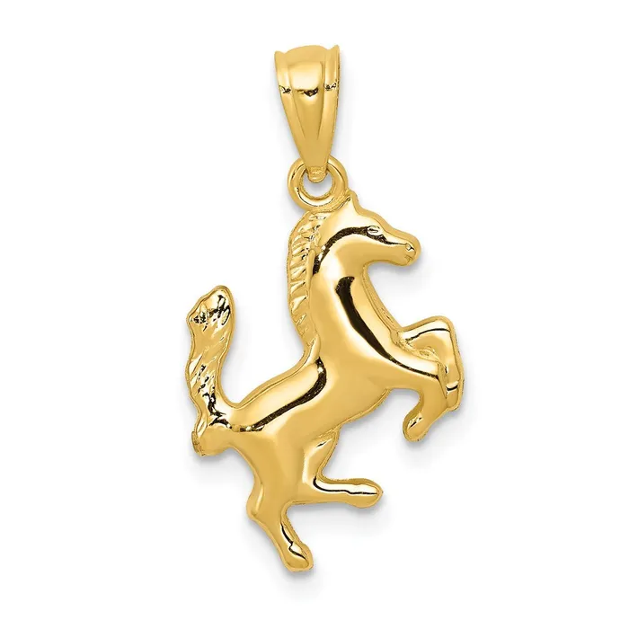 14k Yellow Gold Trotting Horse Pendant TreasureFineJewelers PreStyled Sets 14k Yellow Gold Trotting Horse Pendant TreasureFineJewelers PreStyled Sets