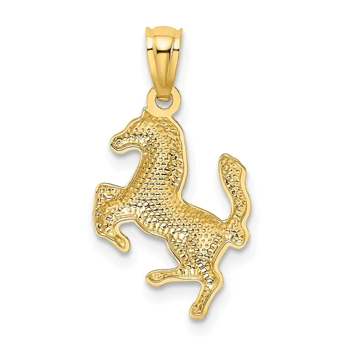 14k Yellow Gold Trotting Horse Pendant TreasureFineJewelers PreStyled Sets