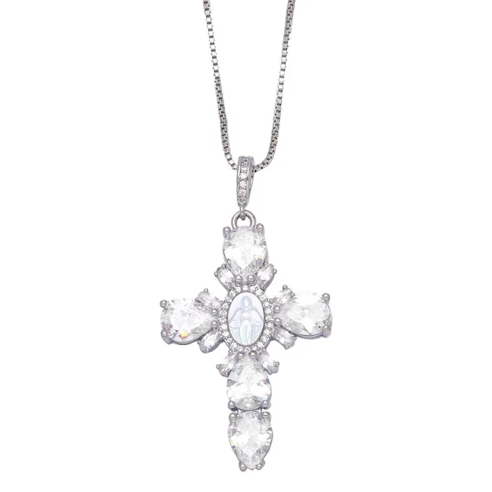 Necklaces Trendolla Jewelry Vintage Religious Virgin Mary Cross Virgencita Necklace Necklaces Trendolla Jewelry Vintage Religious Virgin Mary Cross Virgencita Necklace