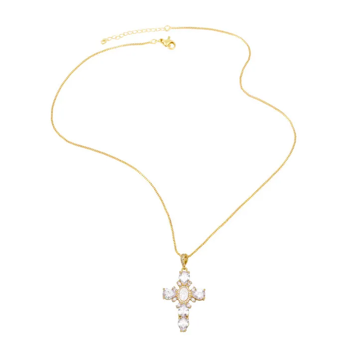 Necklaces Trendolla Jewelry Vintage Religious Virgin Mary Cross Virgencita Necklace