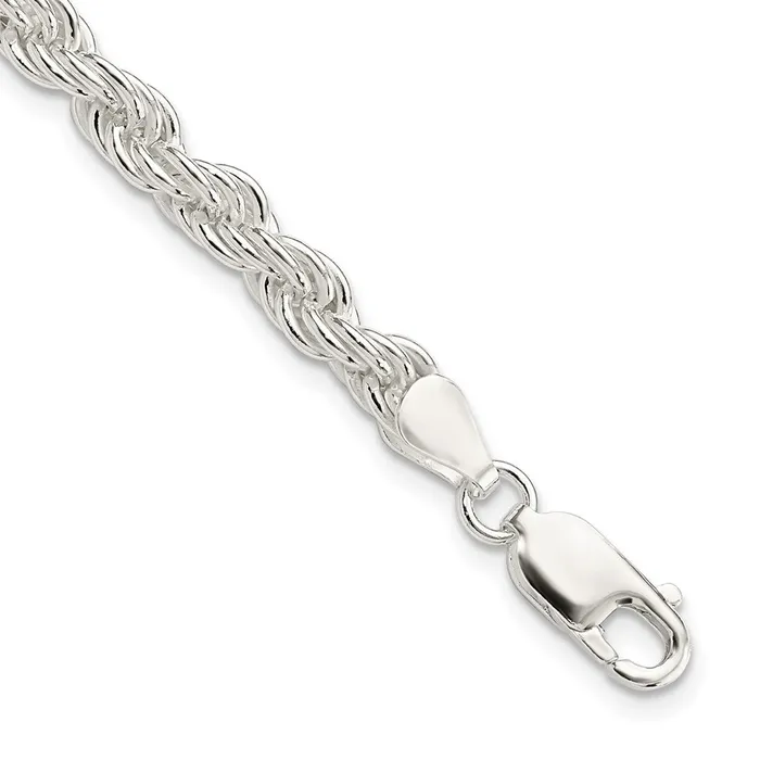 Sterling Silver 5mm Solid Rope Chain TreasureFineJewelers Rings
