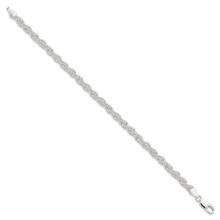 Sterling Silver 5mm Solid Rope Chain TreasureFineJewelers Rings