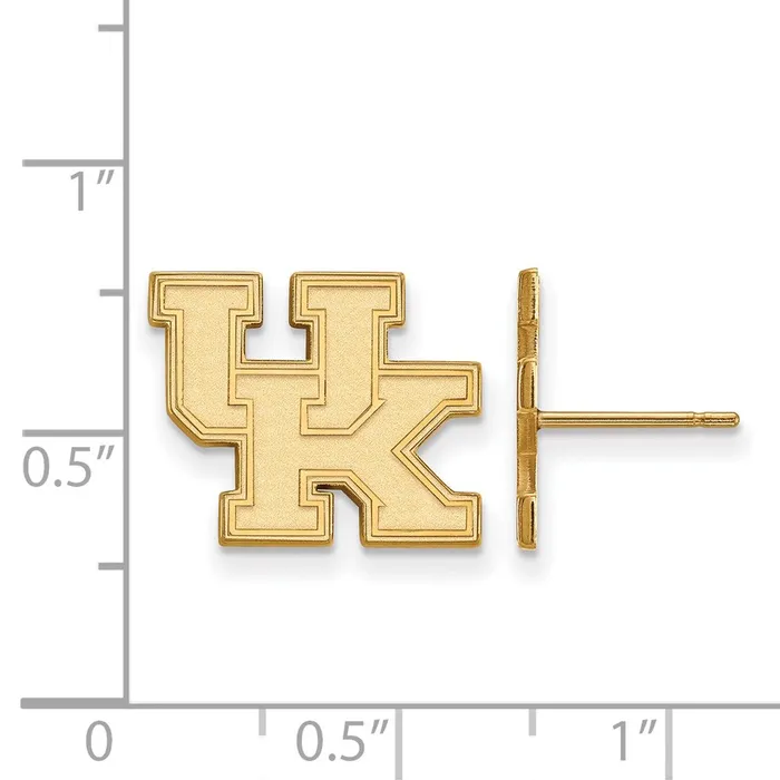TreasureFineJewelers Earrings 14K Yellow Gold University of Kentucky Small Post Earrings