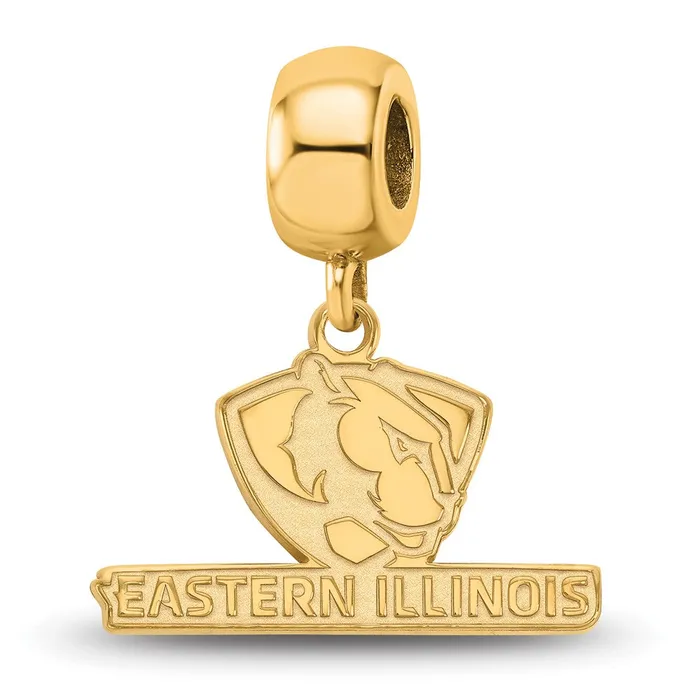 TreasureFineJewelers Rings Sterling Silver Goldplated LogoArt Eastern Illinois University Small Dangle Bead Charm TreasureFineJewelers Rings Sterling Silver Goldplated LogoArt Eastern Illinois University Small Dangle Bead Charm