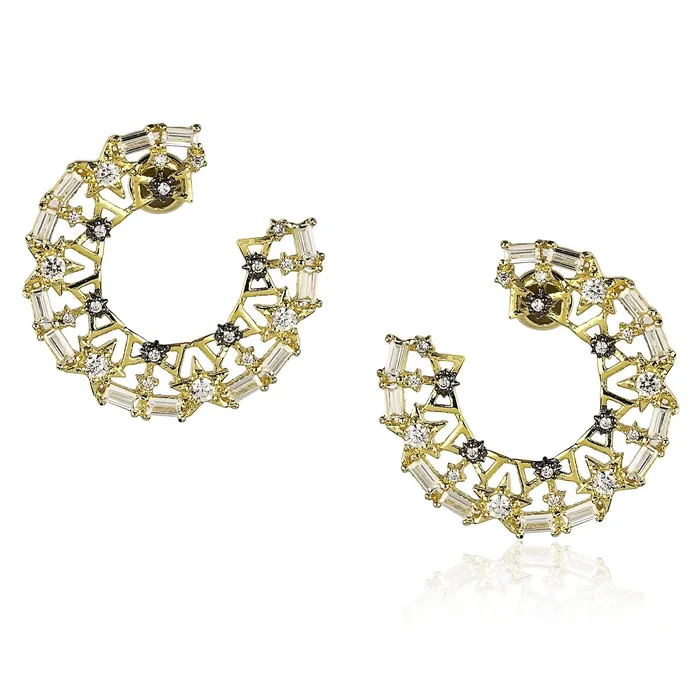 Twinkle Trimmings EarringsRhodium vendorunknown Earrings