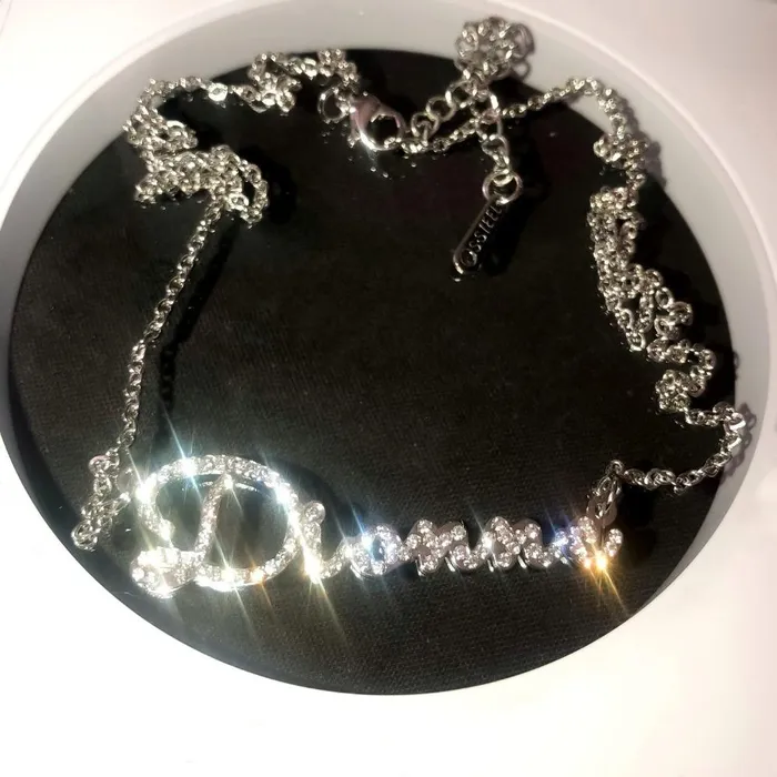 KHLOE JEWELS Custom Jewelry Necklaces CZ Customized Name Necklace
