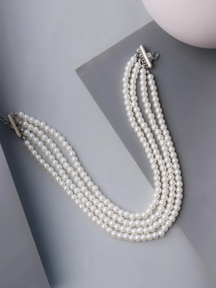 Necklaces Curio Cottage Pearly Diana Choker Necklace Necklaces Curio Cottage Pearly Diana Choker Necklace