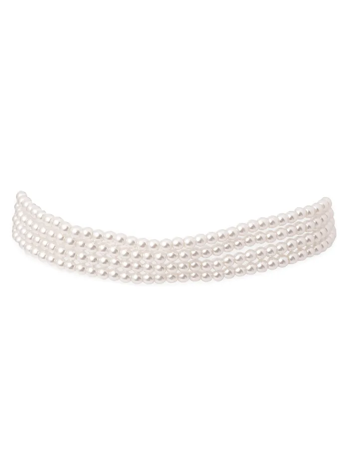 Necklaces Curio Cottage Pearly Diana Choker Necklace Necklaces Curio Cottage Pearly Diana Choker Necklace