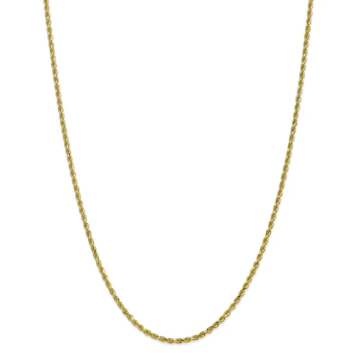 10k 225mm Diamondcut Rope ChainWBC10K01822 WB Choice Jewelry Necklaces